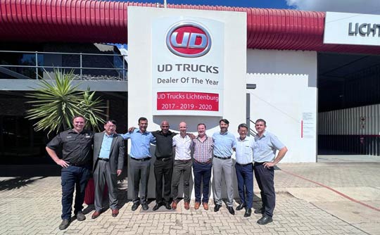 International Quality Assurance Directors visiting UD Trucks Lichtenburg.